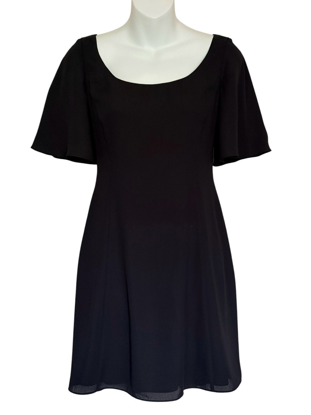 Theory Classic Black Scoop Neck Women's Dress